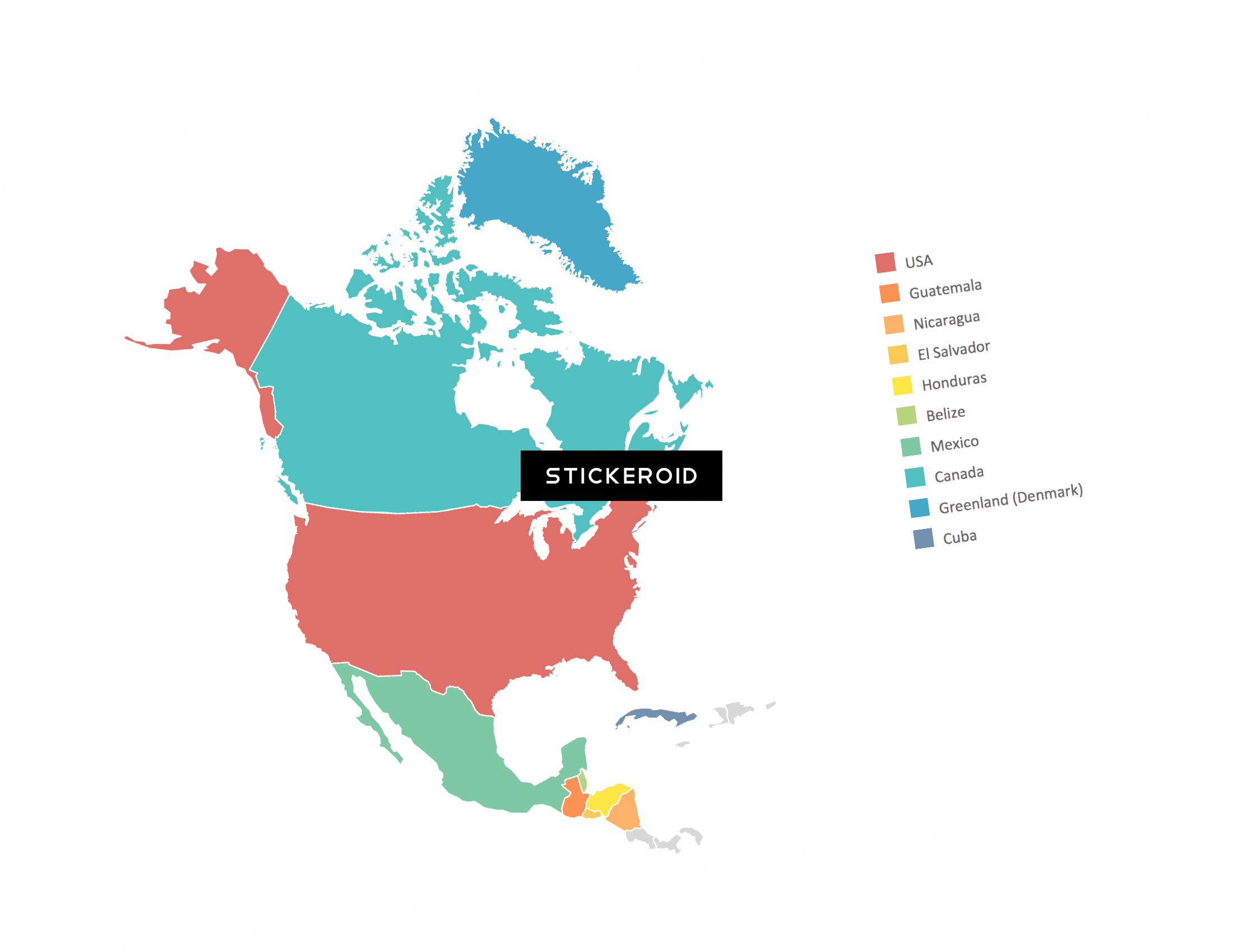 North America Map (2218x1699), Png Download