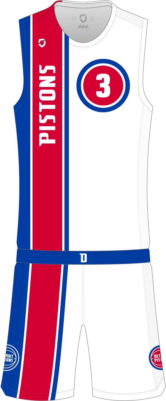 Detroit Pistons Alternate (1000x1500), Png Download