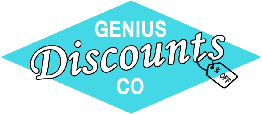 Genius Discounts Co (900x393), Png Download