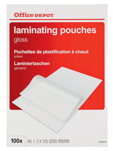 Office Depot Laminating Sleeve, Pp, 148x210mm, A5, (640x640), Png Download