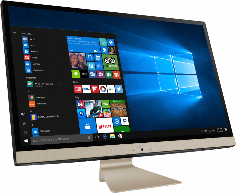 Asus Vivo V272unt Ba020t Aio 27" Fhd Touch I5 8250u (933x933), Png Download