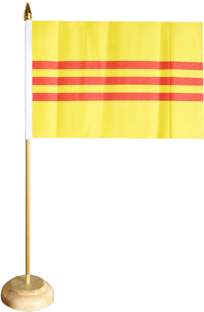 Vietnam Old Table Flag (1500x1176), Png Download