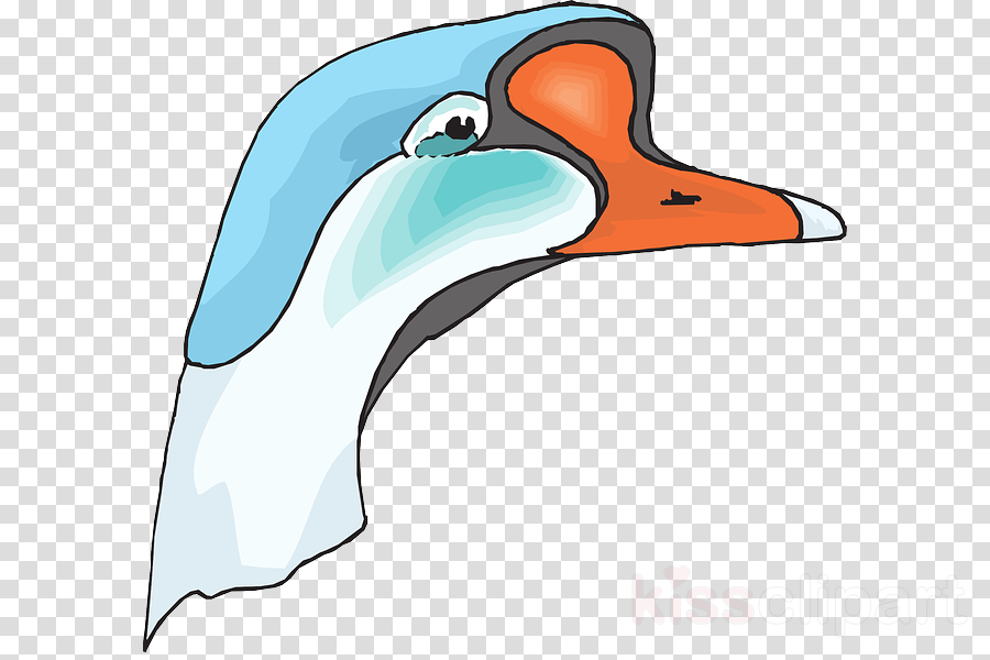 Cabeza Ganzo Png Clipart Duck Goose Clip Art (900x600), Png Download
