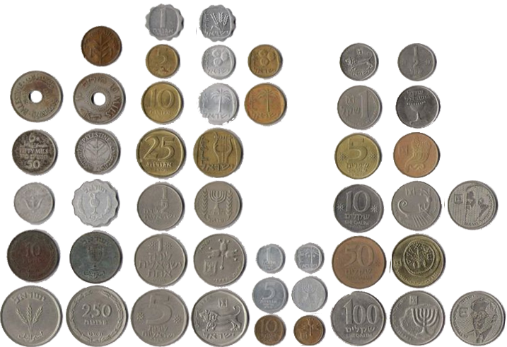 Israeli Coins (717x491), Png Download