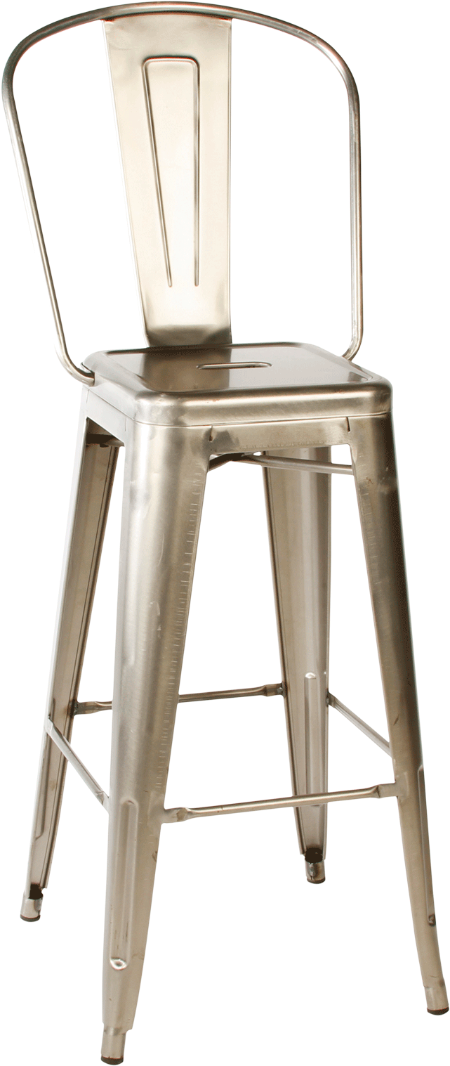 Gunmetal Cafe Bar Stool (980x1604), Png Download