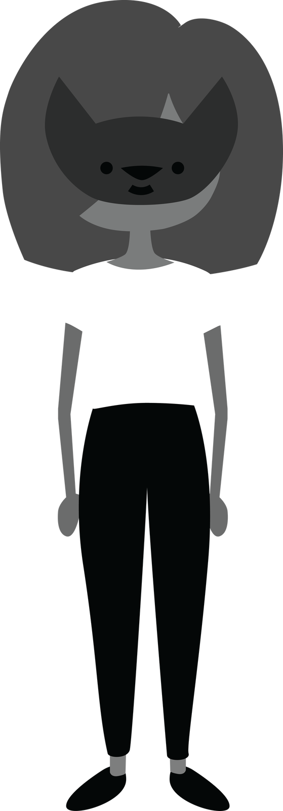Meowoman - Emblem (559x1600), Png Download