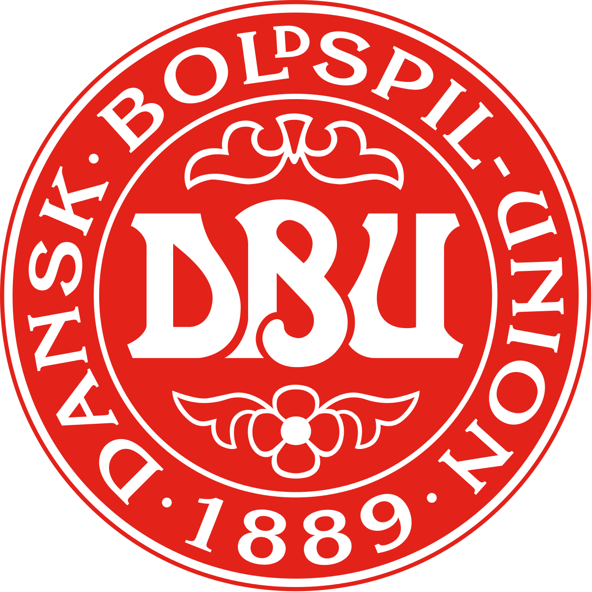 Denmark - Denmark National Football Team Logo (1200x1200), Png Download