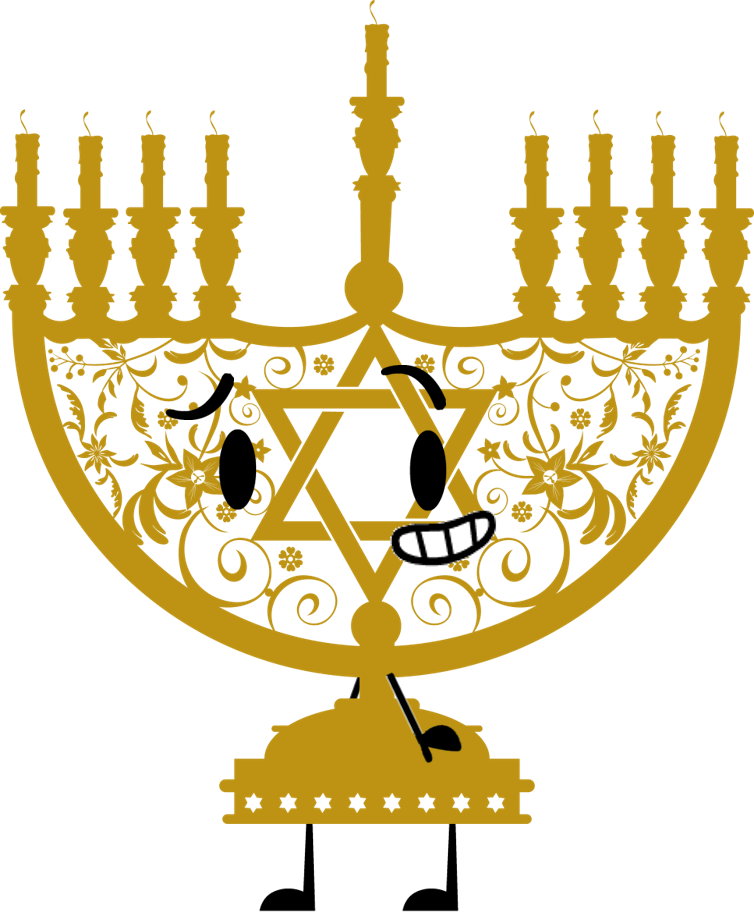 Menorah - Hebrew Calendar 2018: 16 Month Calendar [book] (754x913), Png Download