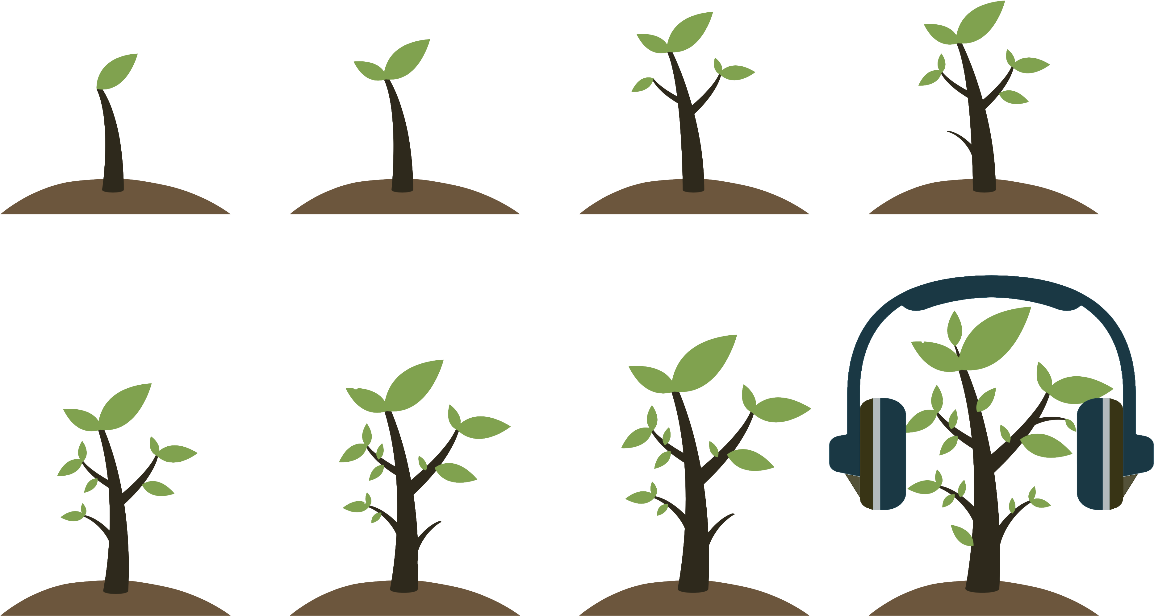 7, 2018, Noon - Grow Up Tree Icon (3820x2180), Png Download