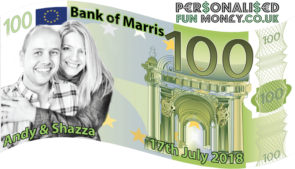 Novelty Euro Bank Notes - 100 Euro (1080x600), Png Download