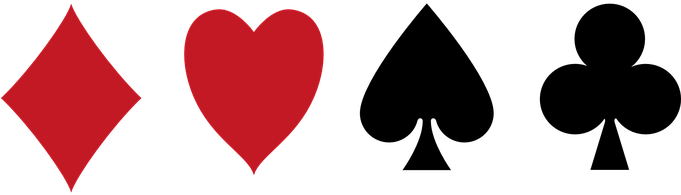 Diamonds Heart Pik Cross Cards Icons Playi - Kreuz Pik Herz Karo (680x340), Png Download