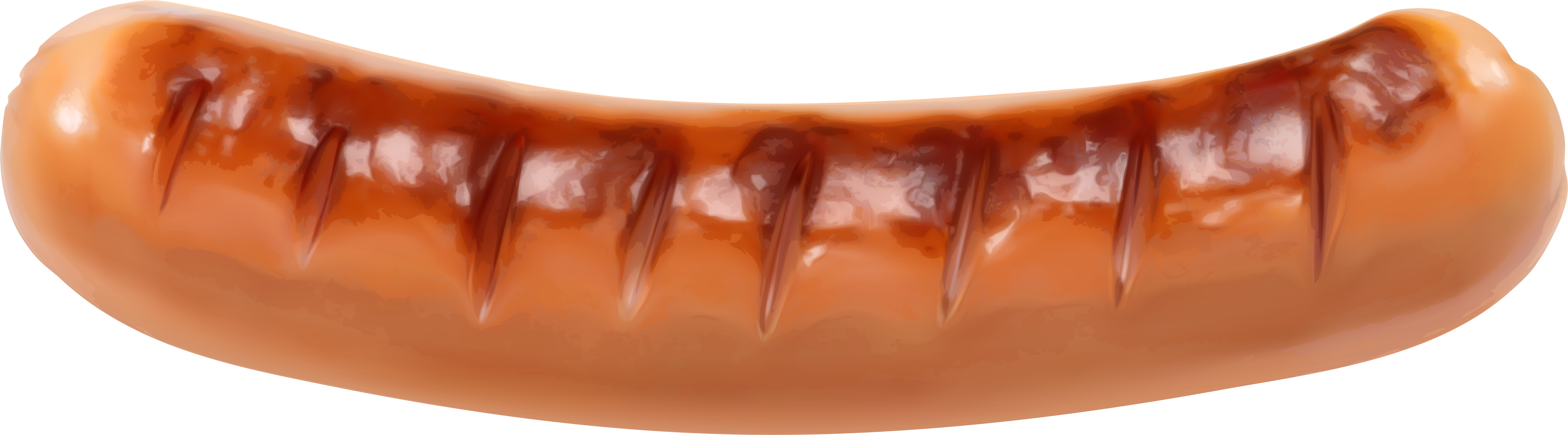 Grill Clipart Bbq Sausage - Sausage Clipart (8000x2340), Png Download