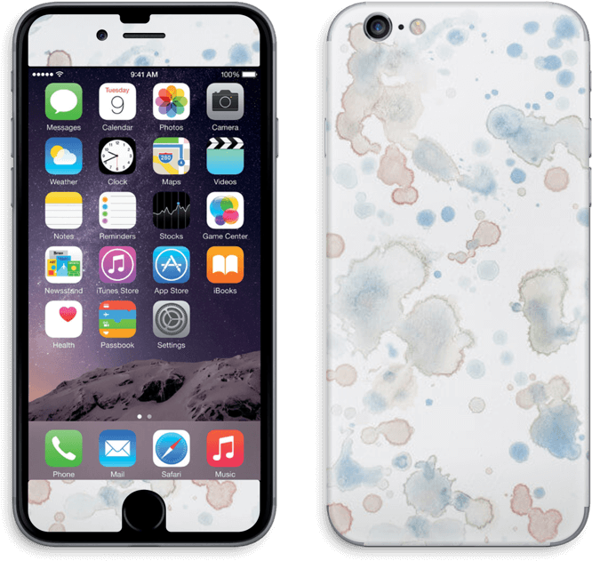 Lovely Watercolor Splash Skin For Your Laptop - Body Glove Ghost Case For Iphone 6/6s - Clear (795x800), Png Download