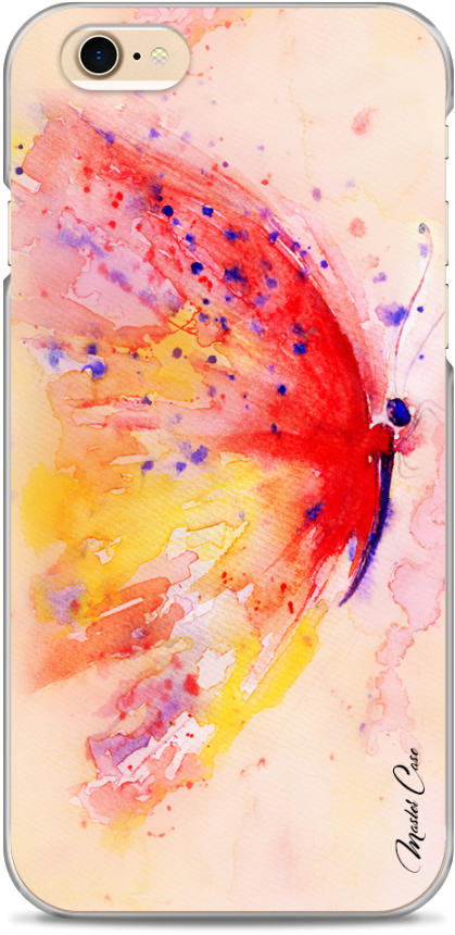 Coque Iphone 6/6s Lovely Watercolor Butterfly - Iphone 7 (1230x900), Png Download