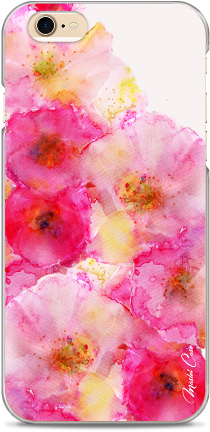 Coque Iphone 6/6s Watercolor Bouquet Flowers - Flower (1230x900), Png Download