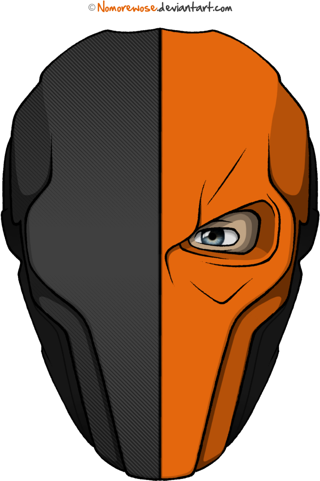 Deathstroke Face Mask Deathstroke Mask, Deathstroke - Deathstroke Face Drawing (780x1192), Png Download