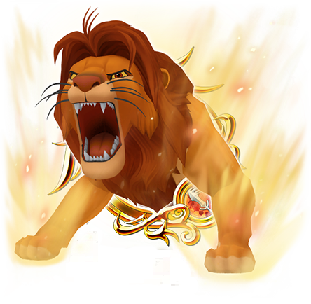 King's Roar - Kh Bbs The Lion King (444x434), Png Download