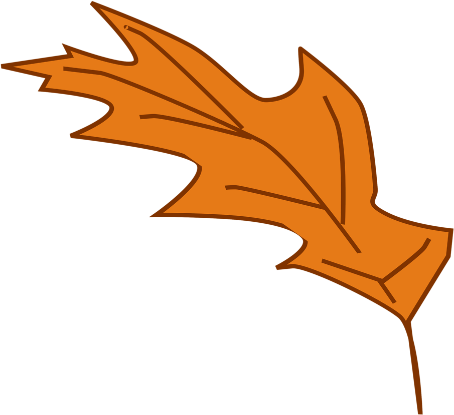 Autumn Leaves Clipart Transparent Background - Fall Leaf Transparent Clipart (958x877), Png Download
