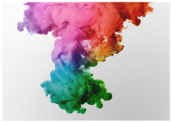 Rainbow Of Acrylic Ink In Water - Eksplozja Kolorów (400x400), Png Download