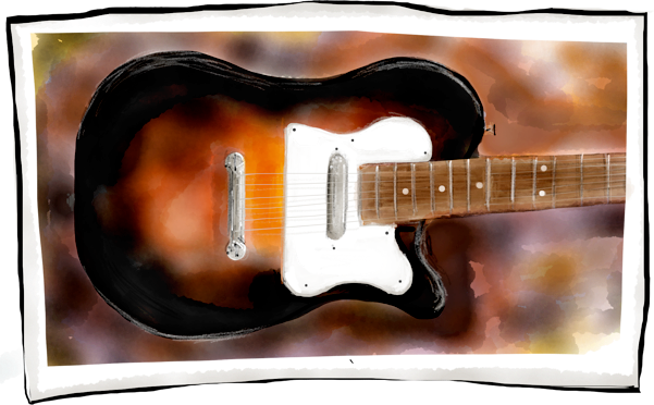A Guitar I Might Make - Electric Guitar (601x372), Png Download