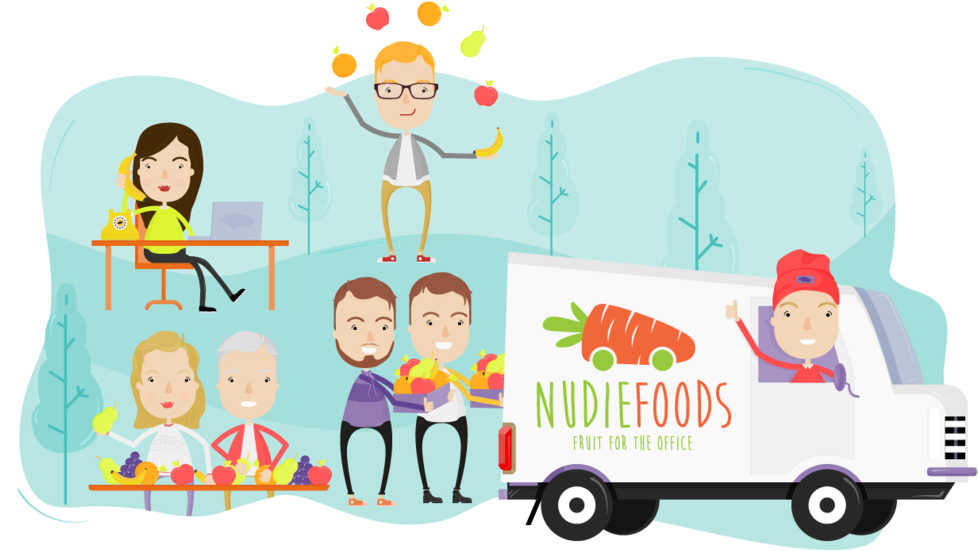 The Nudiefoods Team (1000x606), Png Download