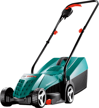 Bosch Rotak 32 Lawnmower - Grass Cutting Machine India (339x370), Png Download