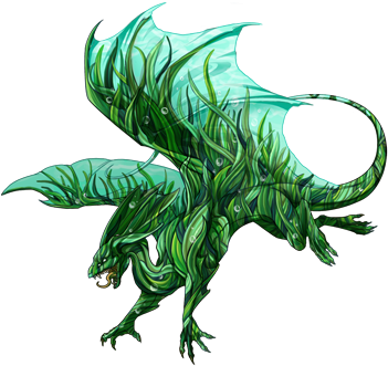 Kelp Skin - Shadow Primal Eyes Flight Rising (350x350), Png Download