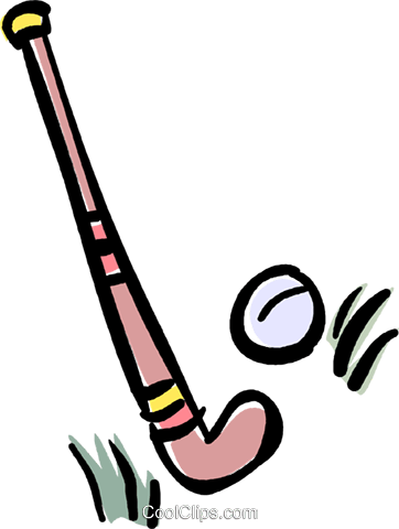 Ball Clipart Hockey Stick - Clipart Field Hockey Stick (362x480), Png Download