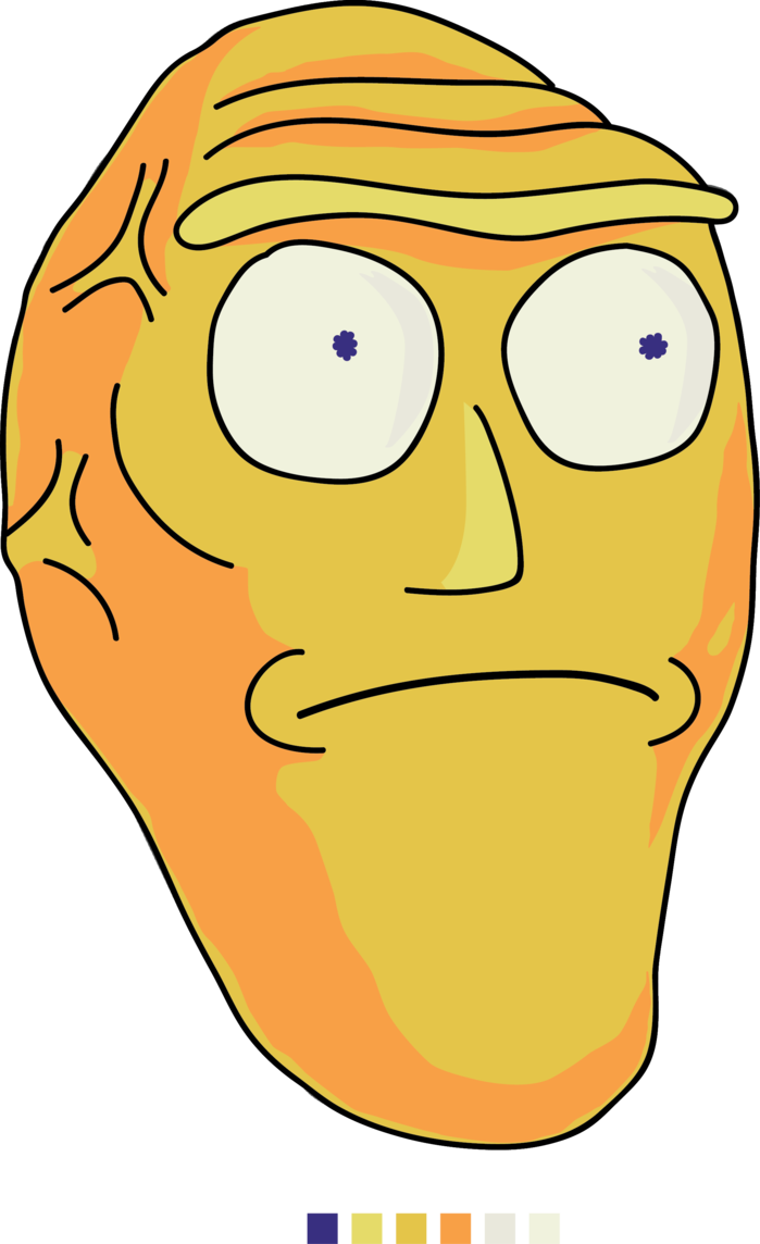 Rick And Morty Png Png Free Download - Head Rick And Morty (699x1144), Png Download