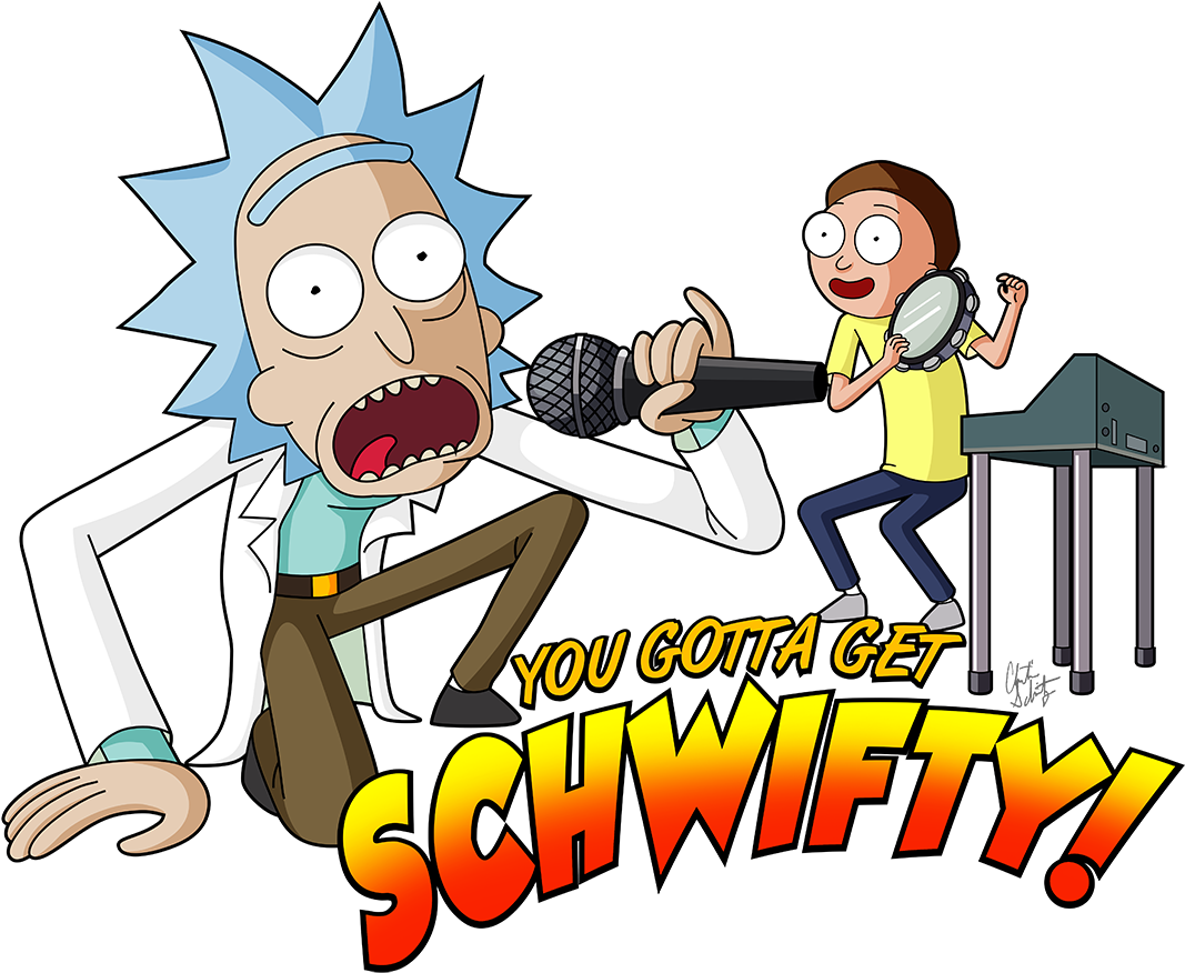 Rick And Morty Clipart Schwifty - You Gotta Get Schwifty Shirt (1080x884), Png Download