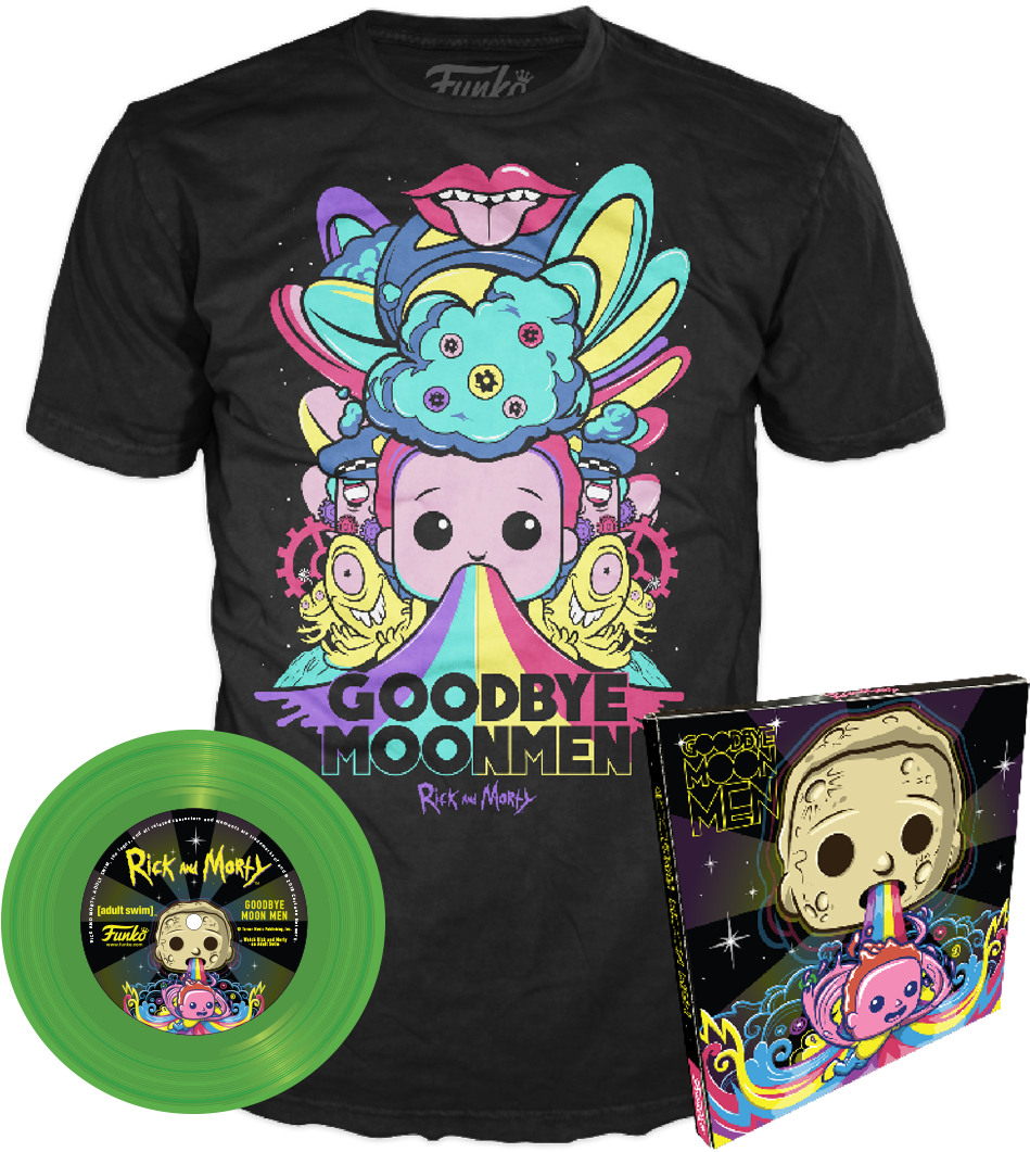 A Closer Look At The Sdcc 2018 Exclusive Rick And Morty - Rick And Morty Vinyl Record (1300x1300), Png Download