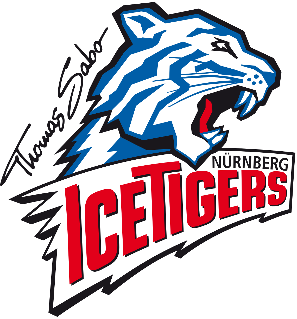 Australia National Ice Hockey Team Logo Sticker - Thomas Sabo Ice Tigers (953x1024), Png Download
