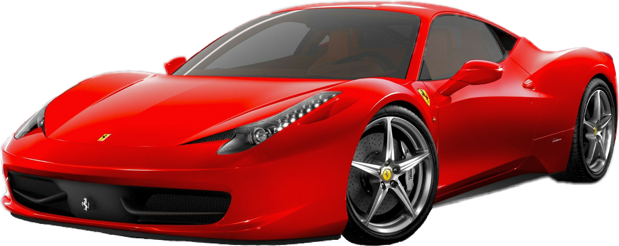 Ferrari 458 Italia Red Png (1209x480), Png Download