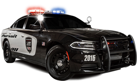 Police Car Lights Png - Police Car (450x340), Png Download