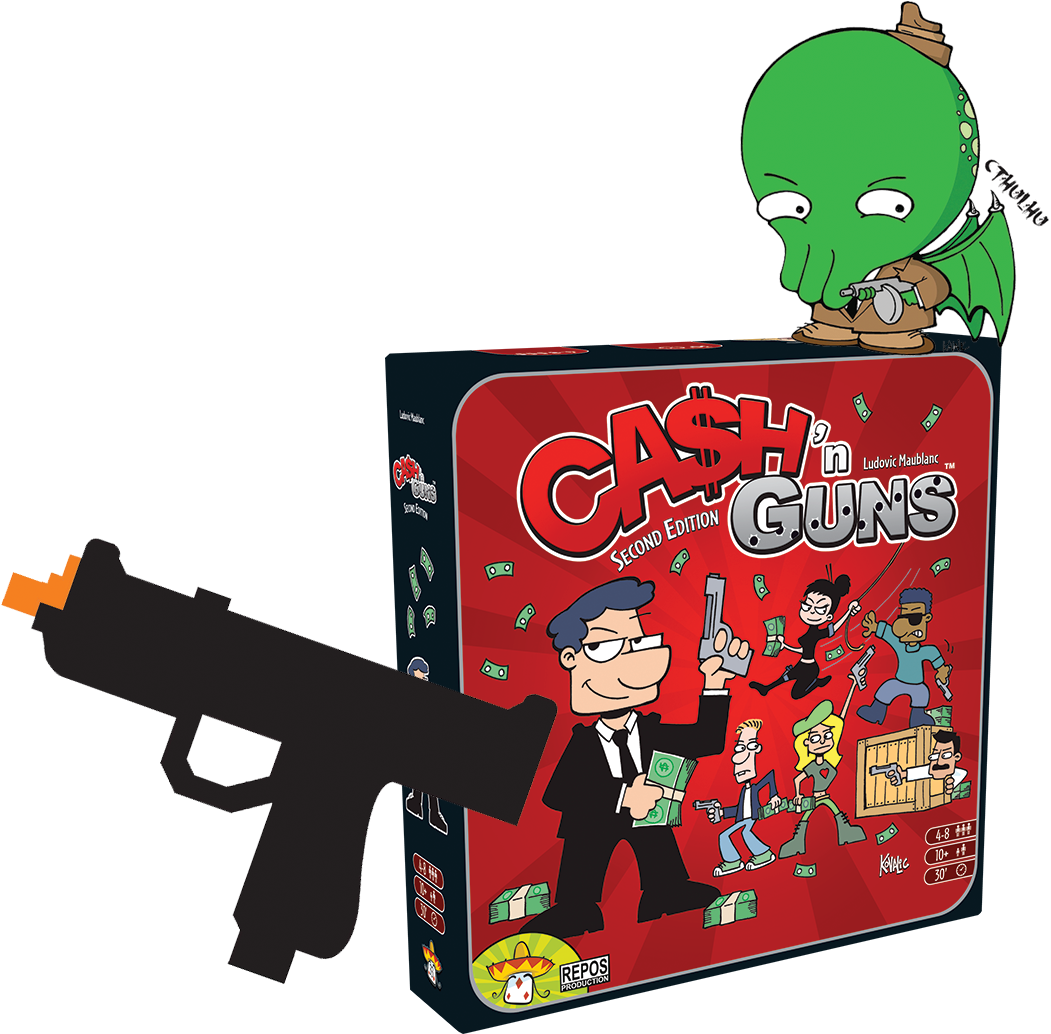 Cash N Guns (1098x1094), Png Download