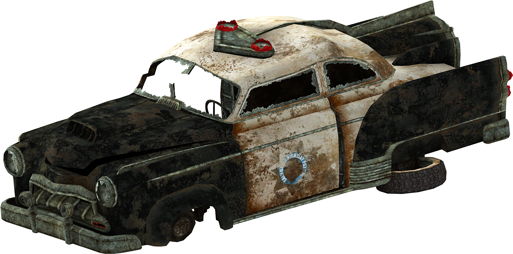 Fnv Patrol Car - Png Cb Edit Car (1806x921), Png Download