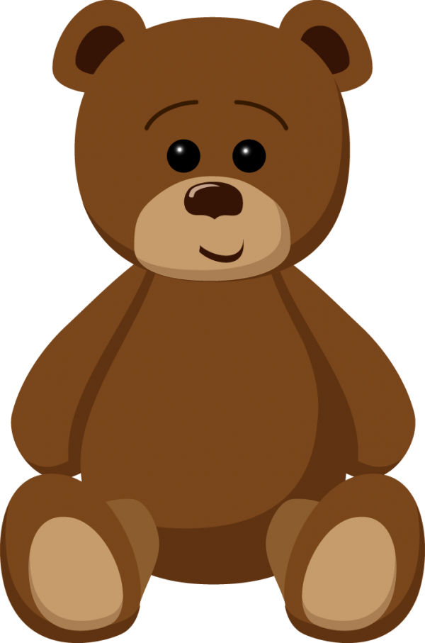 Bear Png Drawn - Teddy Bear Clip Art Transparent Background (600x907), Png Download