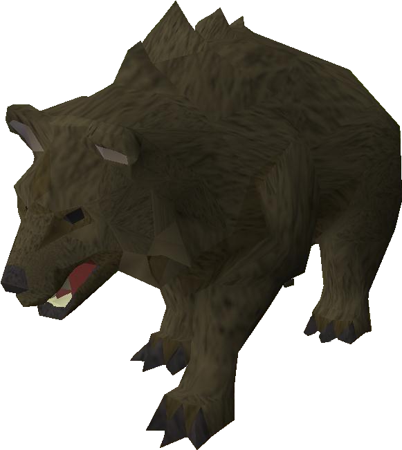 Grizzly Bear - Runescape Bear (602x669), Png Download