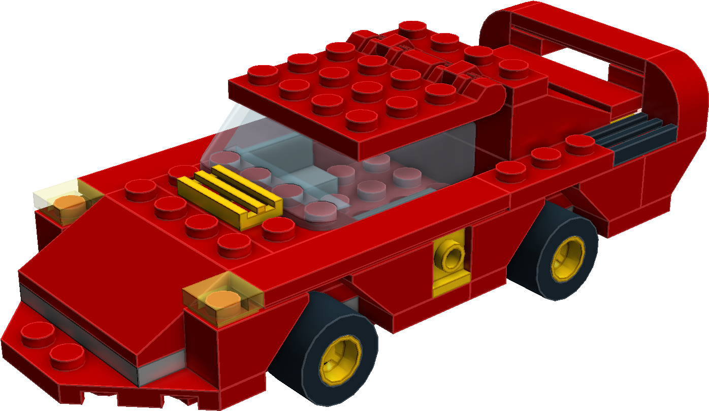 Ferrari - Construction Set Toy (1401x919), Png Download