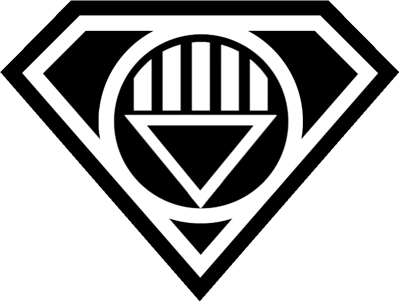 Superman Lanterns By Kalel7 On Clipart Library - Superman Black Lantern Logo (825x626), Png Download