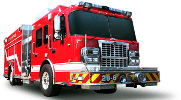 Fire Brigade Truck Side - Fire Truck No Background (400x400), Png Download