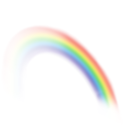 Vignette Transparent Download - Rainbow Png (405x406), Png Download