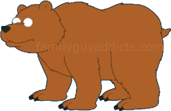 Bear Man Ben The Bear - Grizzly Bear Family Guy (576x402), Png Download