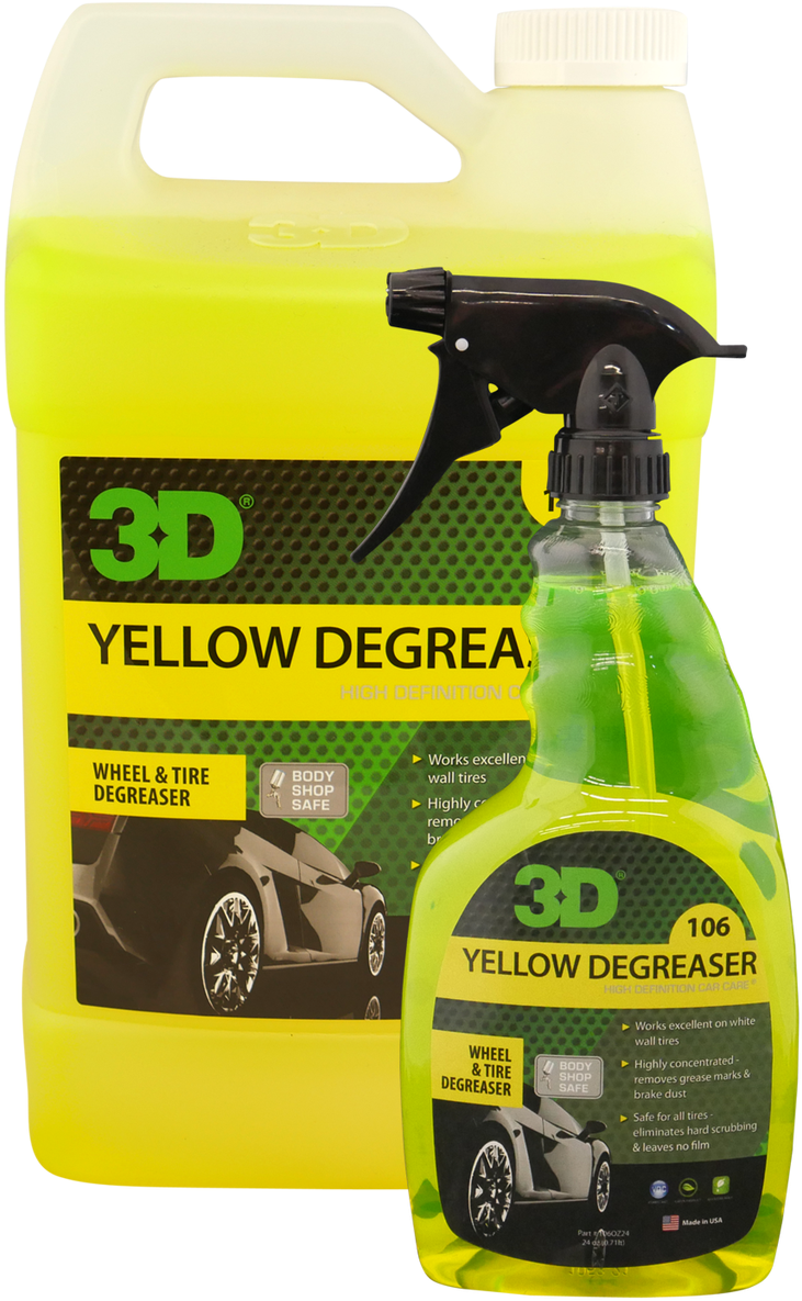 Yellow Degreaser Tire - 3d Yellow Degreaser 106 (1280x1280), Png Download