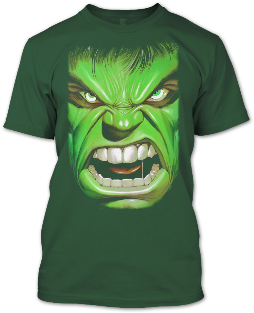 The Avengers Shirt, The Hulk Faces T Shirt, Incredible - Hulk Face (1080x1080), Png Download