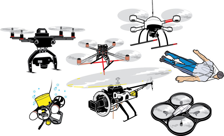 Remie Geoffroi Drones (900x547), Png Download