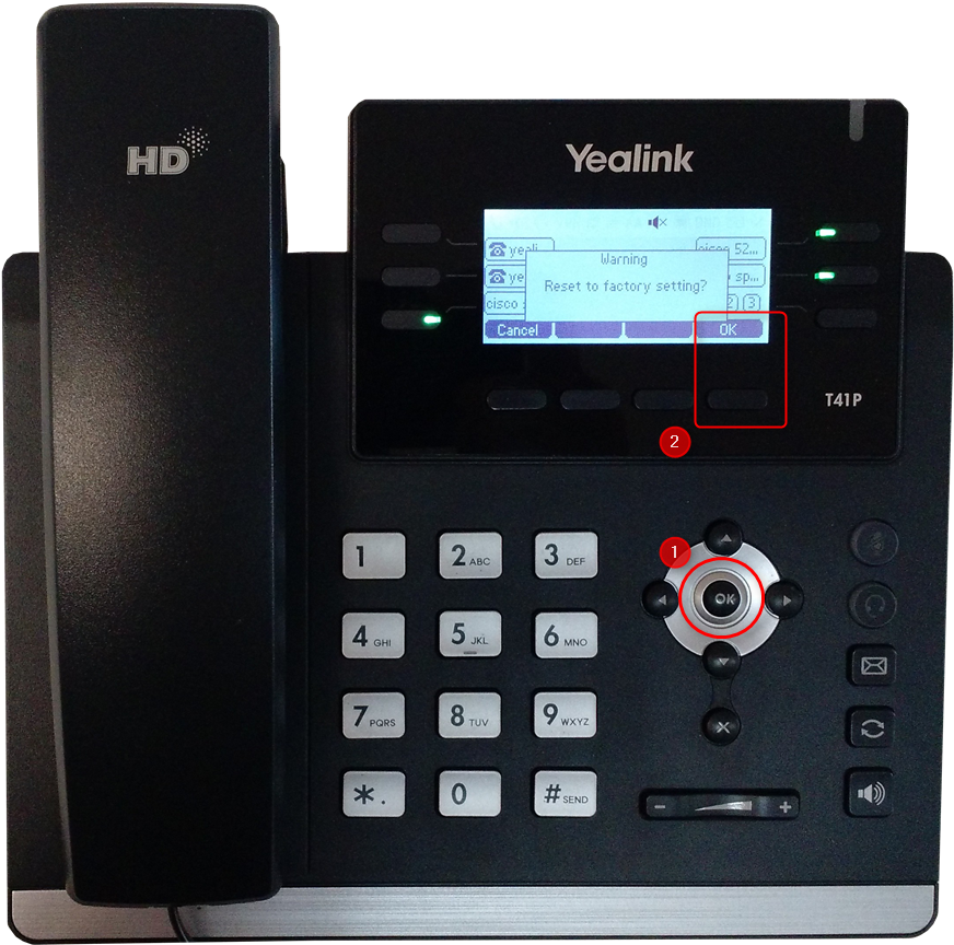 Yealink T41p (921x907), Png Download