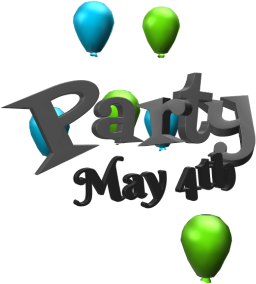 3d Balloons Png (819x614), Png Download