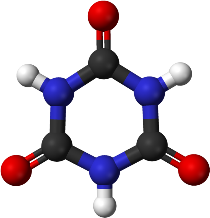 File - Cyanuric Ac (740x768), Png Download