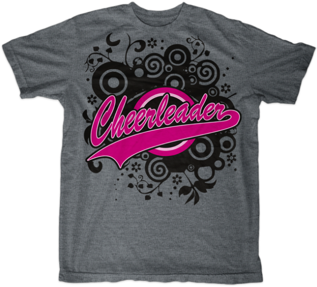 Cheerleading T Shirt Vector (650x691), Png Download